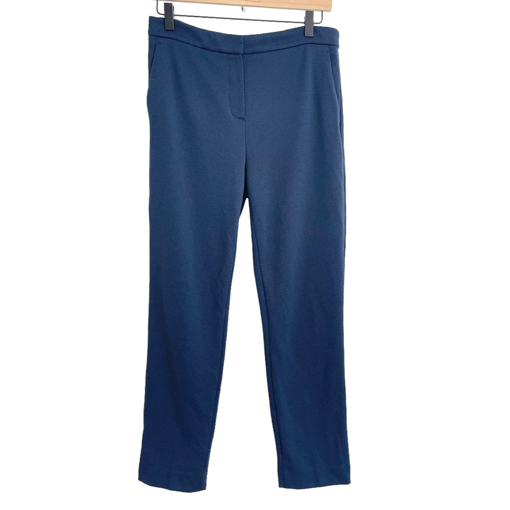 THEORY Treeca 2 Cambretta Knit Pants - Like New, Blue & Black Houndstoot…